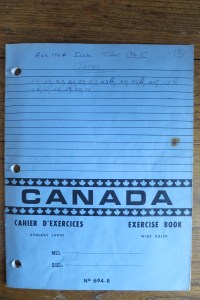 One of Leo's tape catalogue cahiers. 